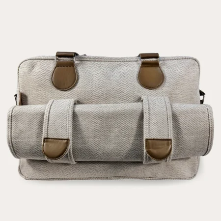 Deluxe Changing Bag - Oatmeal Herringbone