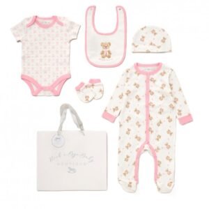 Baby Girls 6pc Bear Gift Set
