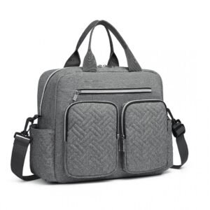 Durable And Functional Changing Tote Bag - Grey