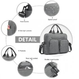 Durable And Functional Changing Tote Bag – Grey