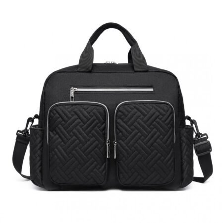 Versatile Changing Bag With Built-in Changing Mat Thermal Insulation Waterproof Design - Black