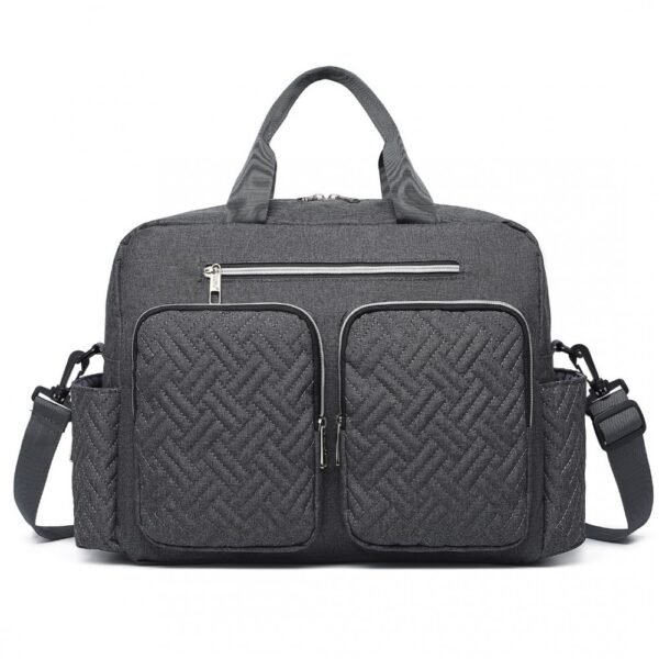 Versatile Changing Bag With Built-in Changing Mat Thermal Insulation Waterproof Design - Dark Grey