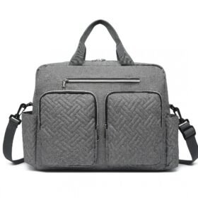 Versatile Changing Bag With Built-in Changing Mat Thermal Insulation Waterproof Design – Grey