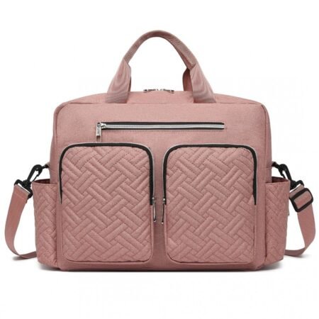 Versatile Changing Bag With Built-in Changing Mat Thermal Insulation Waterproof Design - Blush