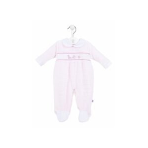 Dandelion Pink Stripe Baby Grow