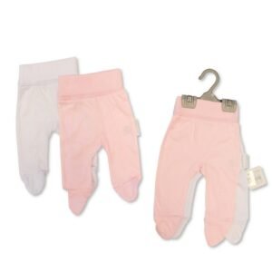Baby 2pk Leggings- Pink/white