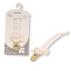 Dummy Clip With Lace And Bow- White (copy)