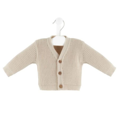 Dandelion Taupe Ribbed Knitted Cardigan