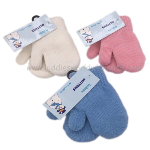 Pastel Assorted Winter Mittens Wit