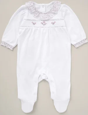 Baby All In One Sleep Suit - Floral
