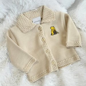 Dandelion Taupe Bear Cardigan