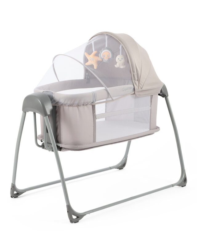 Oyster Swinging Crib- Stone