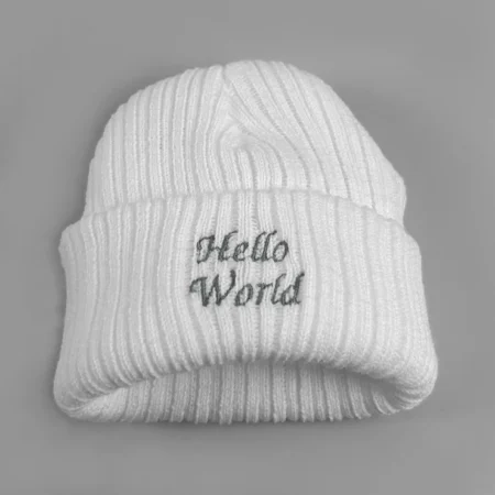 Hello World Winter Beanie Hat