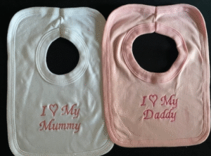 I Love Daddy Embroidered Bibs (copy)
