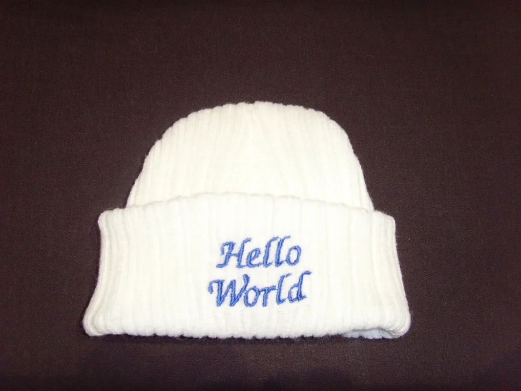 Hello World Winter Beanie Hat (copy)