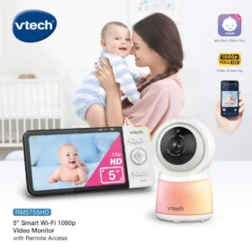 Vtech Rm5755hd 5” Smart Baby Monitor – White