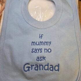 Ask Grandma Bib- Blue (copy)