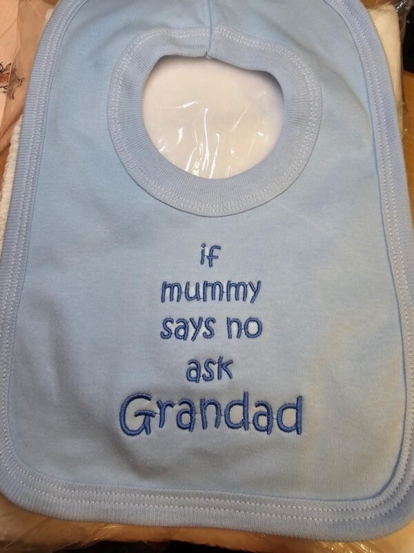 Ask Grandma Bib- Blue (copy)