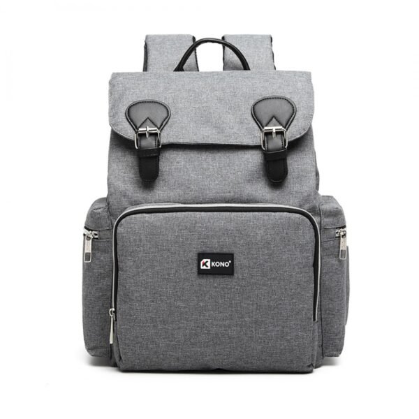 Kono Baby Changing Backpack With Usb Charging Interface - Grey