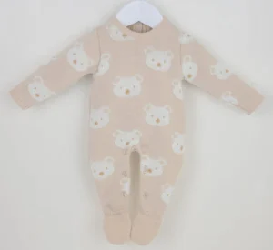 Natural & Cream 'benny' Teddy Romper
