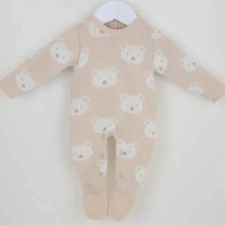 Natural & Cream 'benny' Teddy Romper