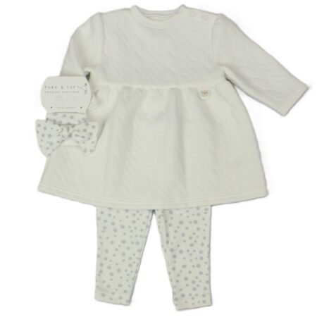 Baby Girls Bunny Quilted 3 Piece Dress Outfit (copy)