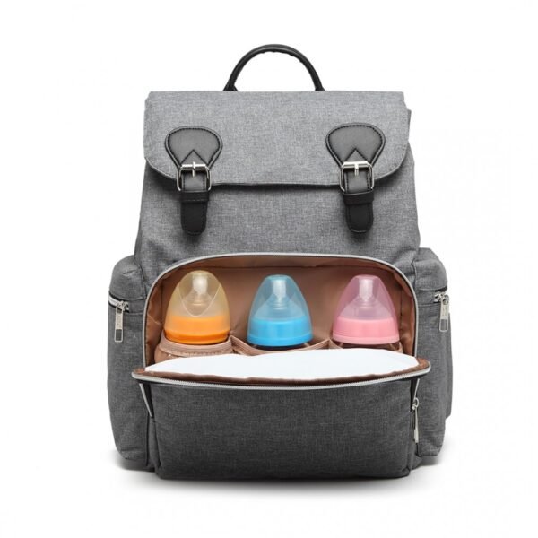 Kono Baby Changing Backpack With Usb Charging Interface - Grey