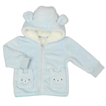 Baby Pink Bear Hooded Plush Fleece Jacket (copy)