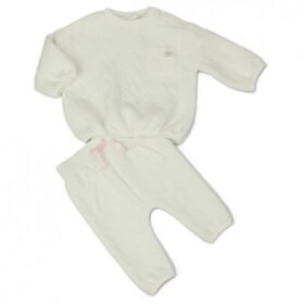 Baby Girls Bear Quilted 2 Piece Outfit