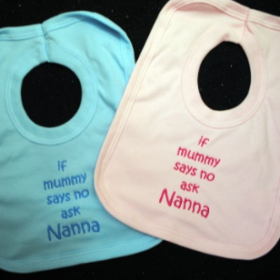 Ask Nanna Bib- Pink