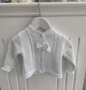 Pex White Naomi Cardigan