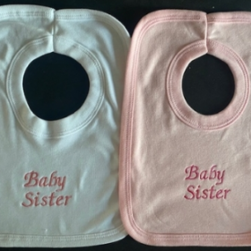 Baby Sister Bib-pink