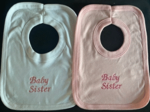Baby Sister Bib-pink
