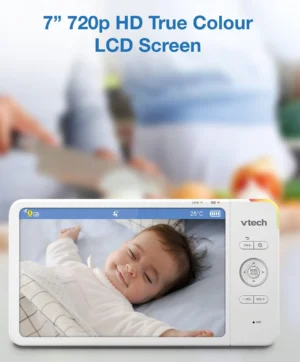 Vtech Vm7367hd 7” Hd Pan & Tilt Video Monitor – White