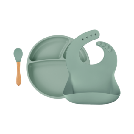 Minikoioi Blw Set Ii – Silicone Feeding Set- Mineral Blue (copy)