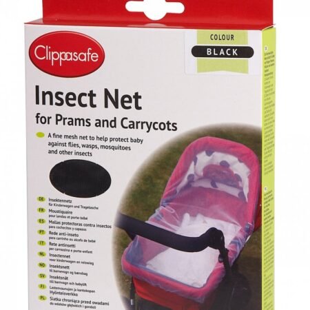 Pram & Carrycot Insect Net- Black