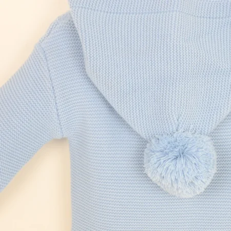 Blue 'archie' Knitted Hooded Pramsuit (copy)