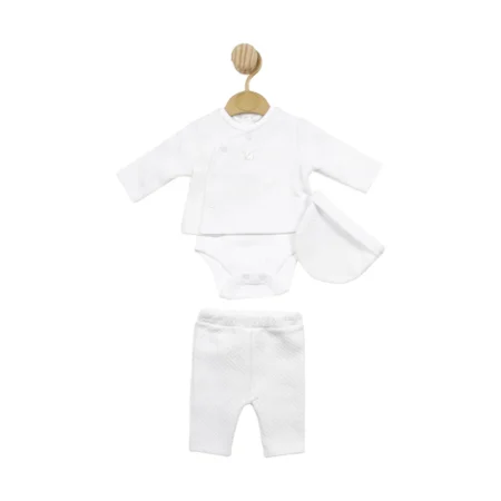 Tiny Baby Bodysuit With Waffle Leggings And Hat (copy)