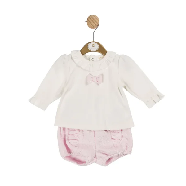 Heart Jacquard Top And Bloomer Shorts