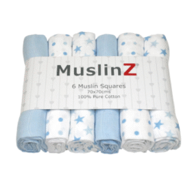 Muslinz 6 Pack Muslin Squares 70cm – Stars