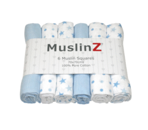 Muslinz 6 Pack Muslin Squares 70cm – Stars