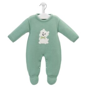 Moss Green Scotty Dog Knitted Onesie