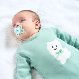 Moss Green Scotty Dog Knitted Onesie