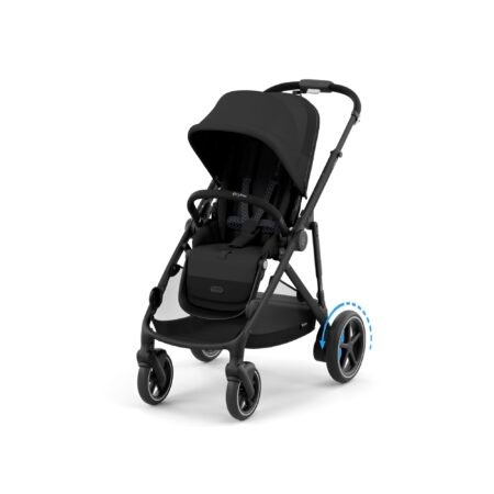 Cybex E-gazelle S Stroller/travel System- Moon Black