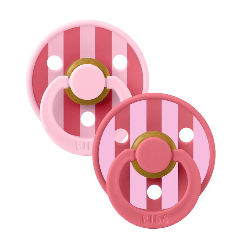 Bibs Studio Colour 2 Pack Block - Baby Pink Coral Mix