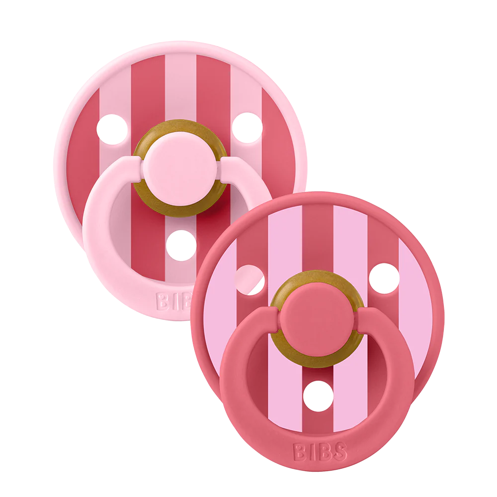 Bibs Studio Colour 2 Pack Block - Baby Pink Coral Mix