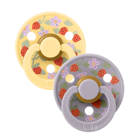 Bibs X Liberty Colour 2 Pack Strawberries And Cream - Pale Butter Mix