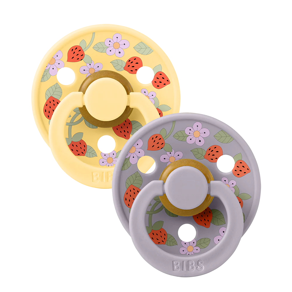 Bibs X Liberty Colour 2 Pack Strawberries And Cream - Pale Butter Mix
