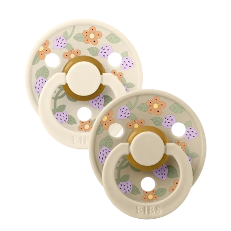 Bibs X Liberty Colour 2 Pack Strawberries And Cream - Ivory Mix
