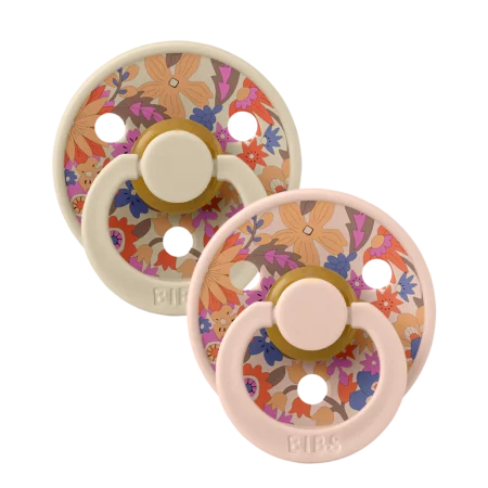Bibs X Liberty Colour 2 Pack Strawberries And Cream - Ivory Mix (copy)